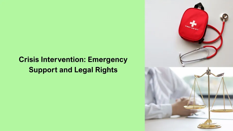 Crisis Intervention: Emergency Support and Legal Rights